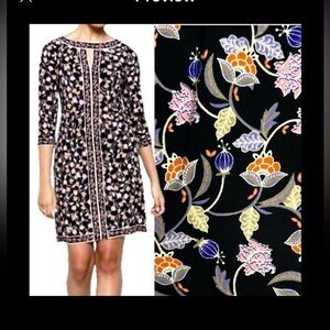 Wisp Marnie 3/4 Sleeves Floral Sheath Dress Size 10